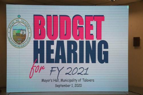 Budget Hearing September 1, 2020
